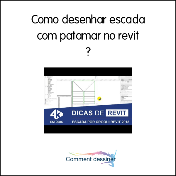 Como desenhar escada com patamar no revit